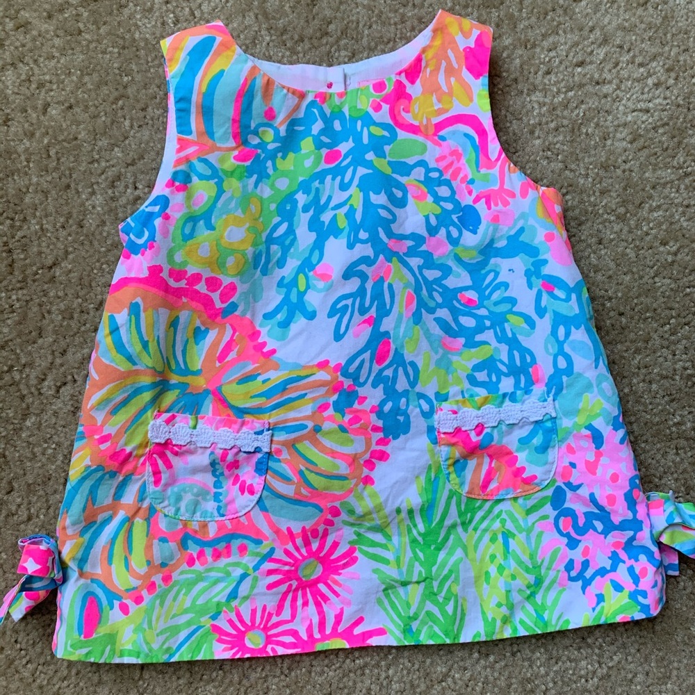 Lilly Pulitzer baby girl open back shift dress